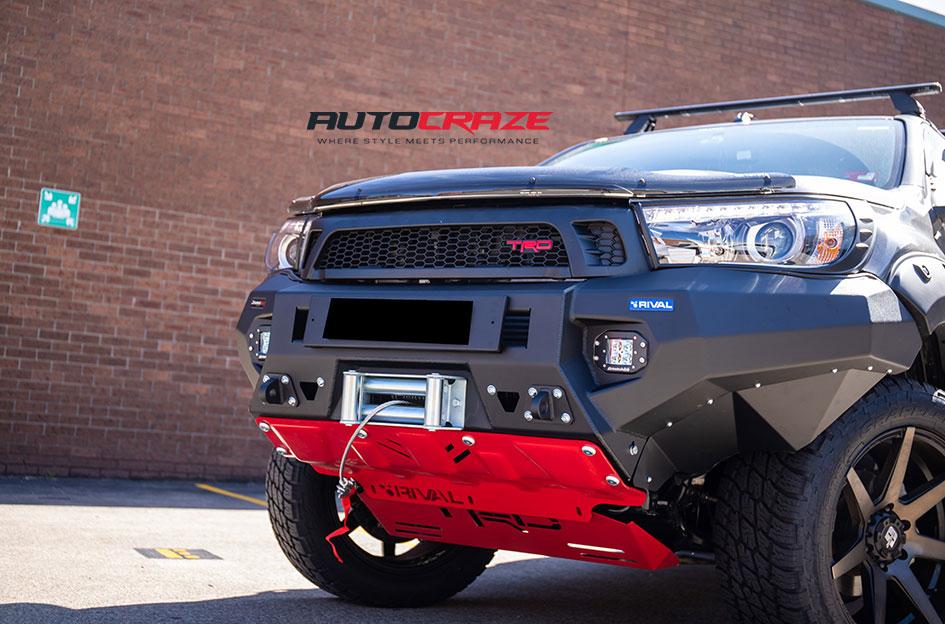 TOYOTA HILUX 4WD AVALANCHE MACHINED FACE MATTE BLACK DARK TINT